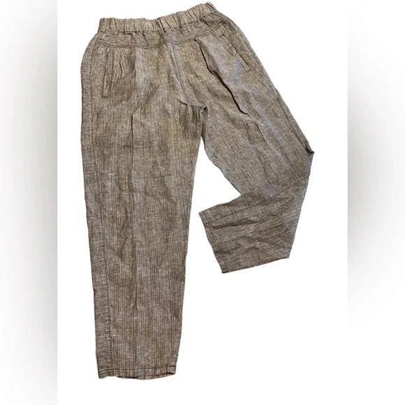 Anthropologie Hei Hei 100% Linen Tapered Jogger Pants - Picture 2 of 12